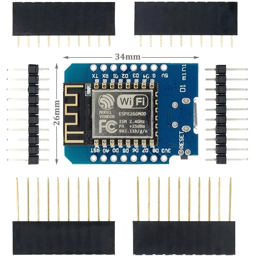 10 шт. D1 Mini NodeMcu 4M байты Lua WIFI Интернет вещей макетная плата на основе ESP8266 |