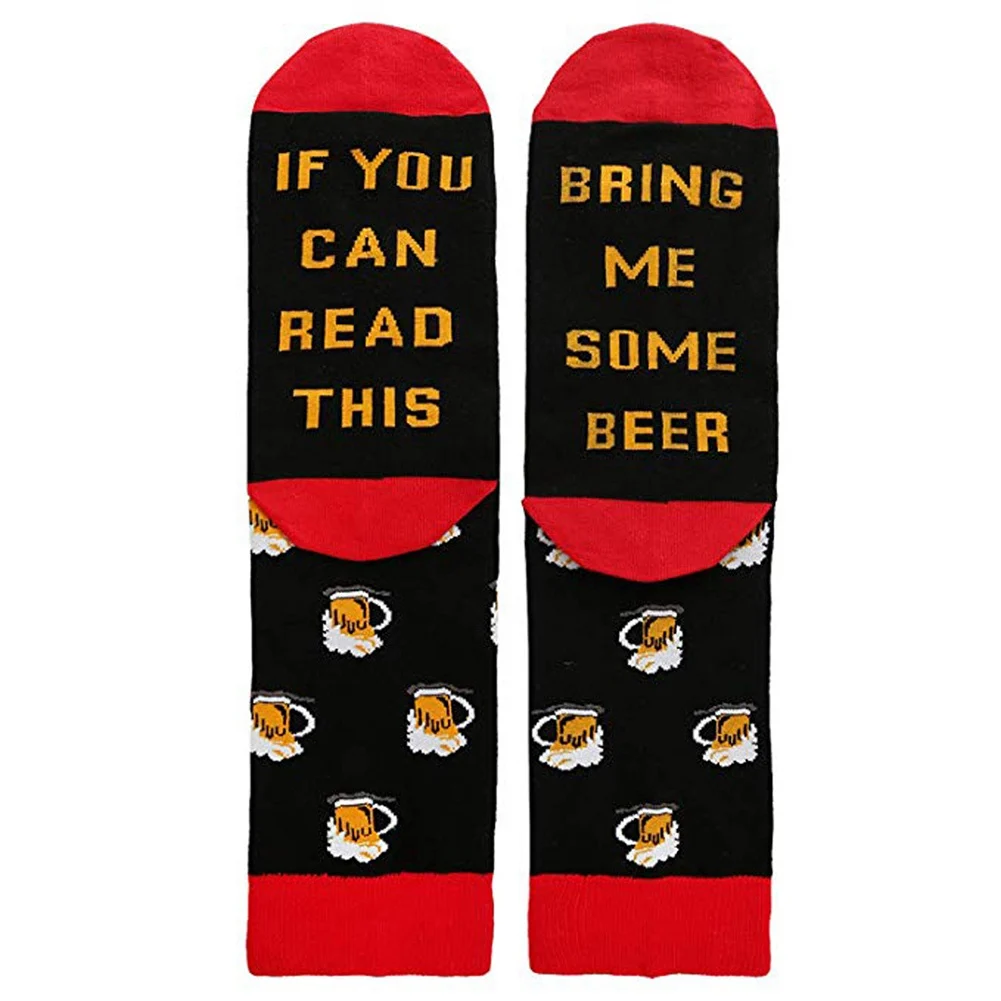 Забавные носки для мужчин и женщин, если вы можете прочесть это, приносим мне некоторые носки, Рождественские теплые носки