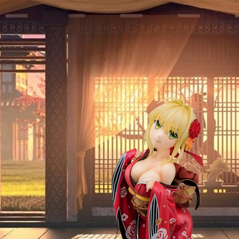 Аниме Судьба поклонение Нерон Клавдий красный армейский нож кимоно на колени ПВХ