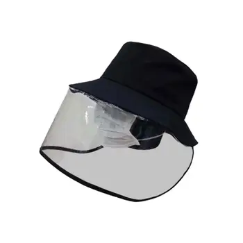

1Pc Transparet Anti-saliva Sneeze Splash Protective Mask Basin Cap(Black)