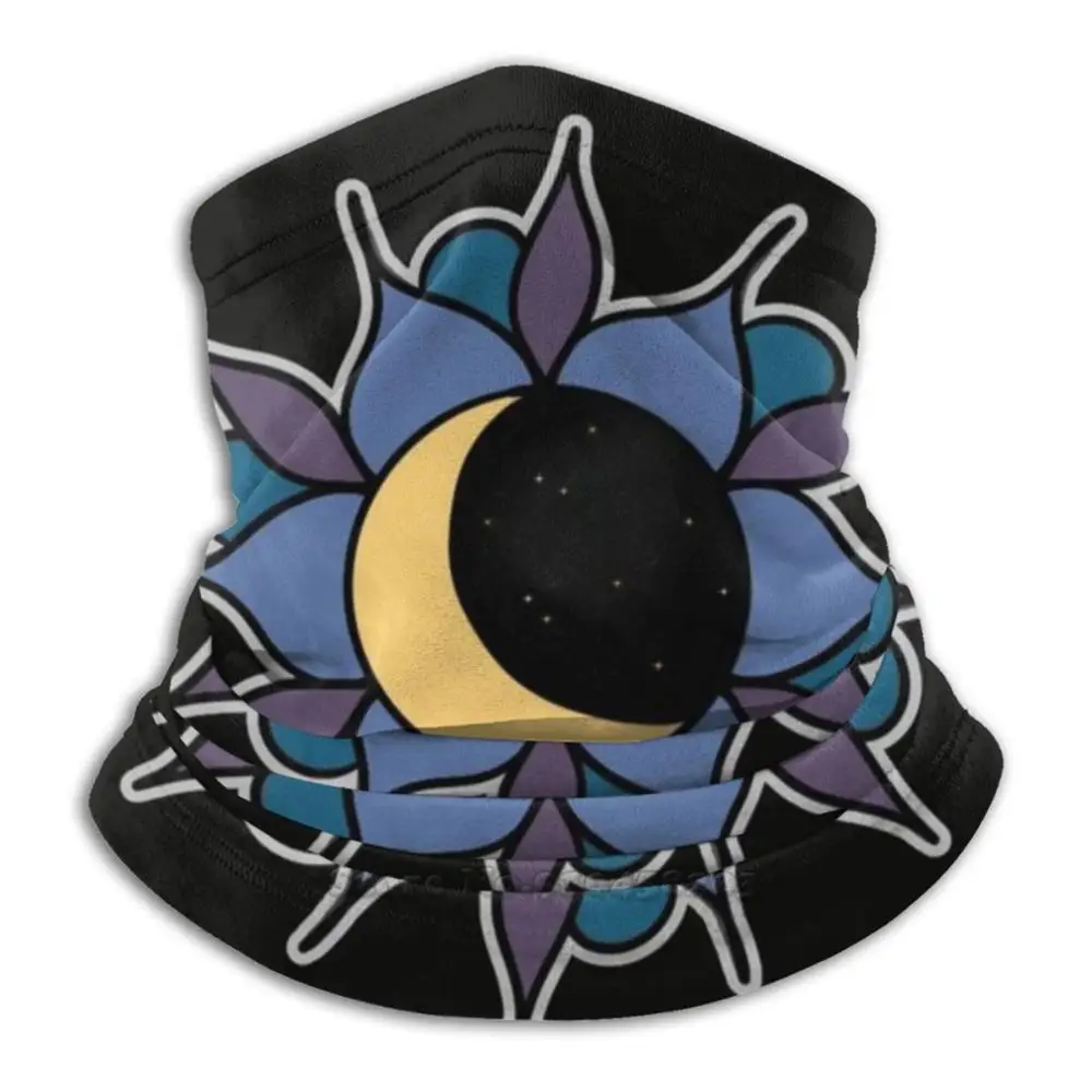 Мотоциклетный головной убор Moon Flower Night с мандалой моющийся шарф маска для лица