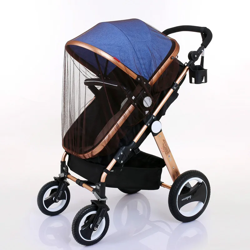 Mosquitera Universal para cochecito de bebé, accesorios para cochecito de bebé, cubierta completa bordada, cortina antipolvo