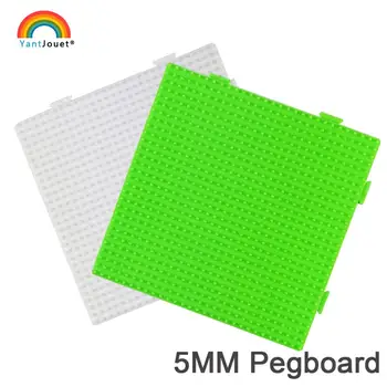 

Yantjouet 5mm Hama Beads Pegboard White Green 29x29 Dot Transparent Template Board Square tool DIY Figure Material Board Jigsaw