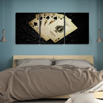 

Gambler Poker Canvas Painting Art Wall Pictures Posters Prints for Living Room Home Decor No Framed