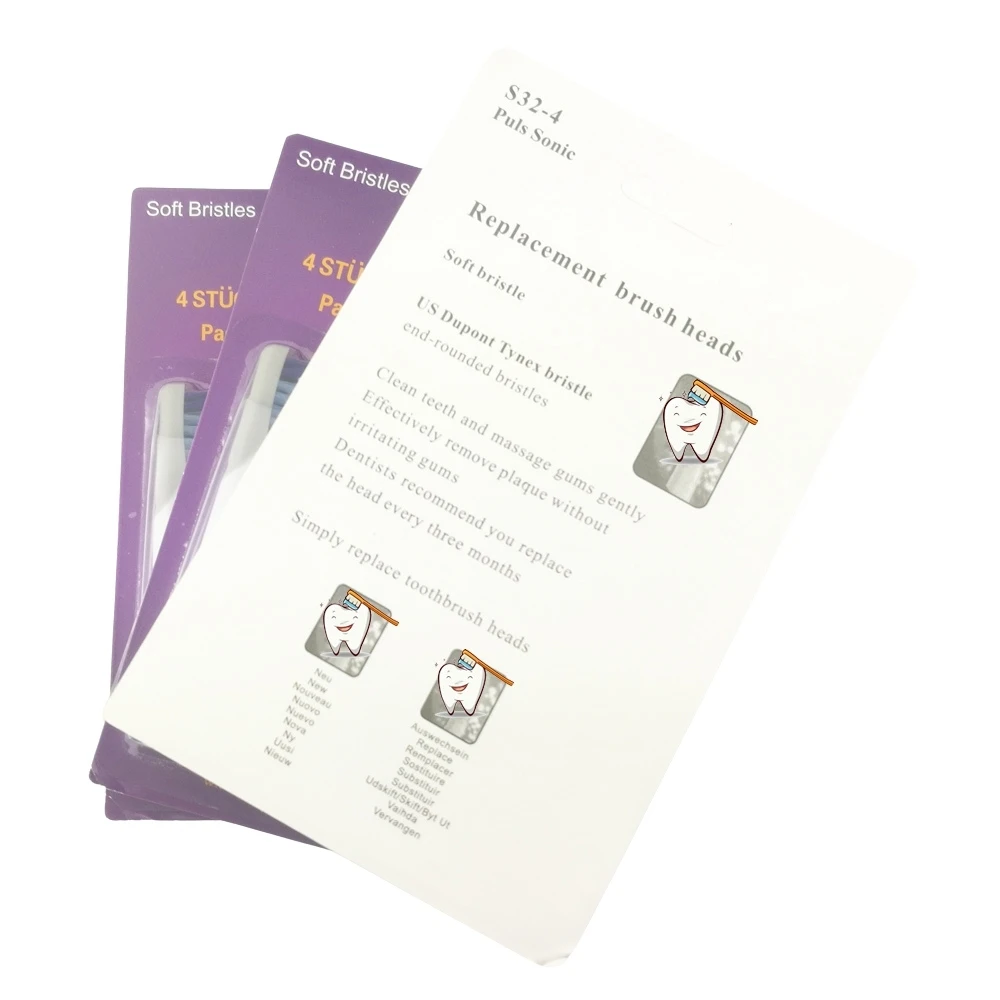 4 шт. головки для электрической зубной щётки|electric toothbrush heads|toothbrush headstoothbrush electric heads