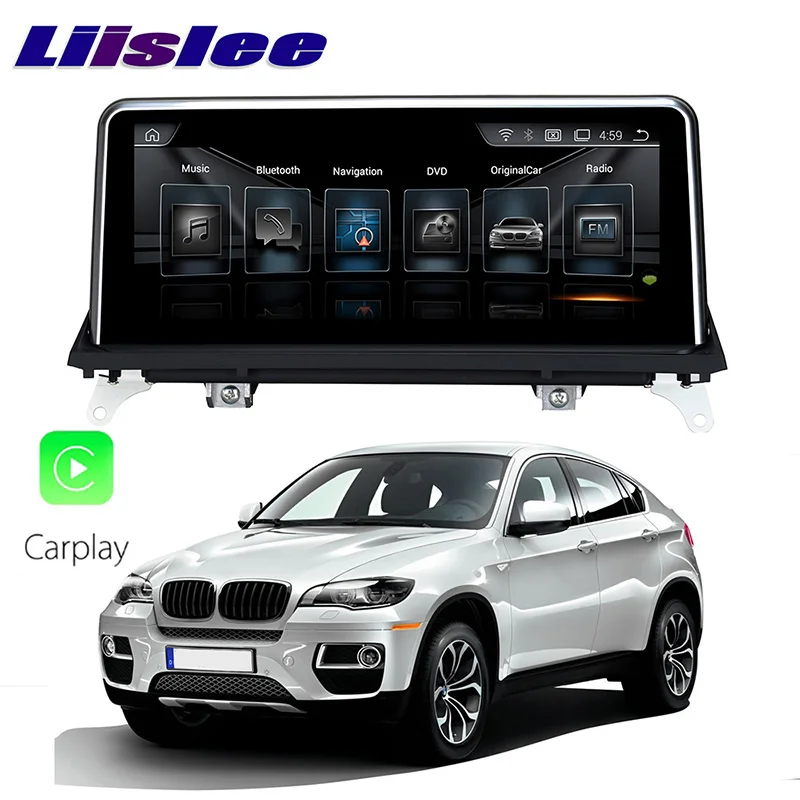 LiisLee Автомобильный мультимедийный GPS аудио Hi Fi Радио стерео для BMW X6 E71 2008 ~ 2010