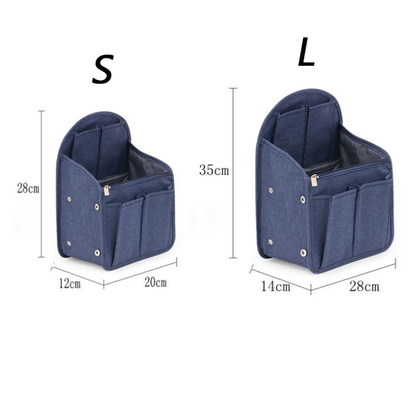 SEREQI Backpack Organizer Insert Travel Purse Multi-Pocket Bag in Bag Toiletry Organizer,Men's and Women's Travel Accessories