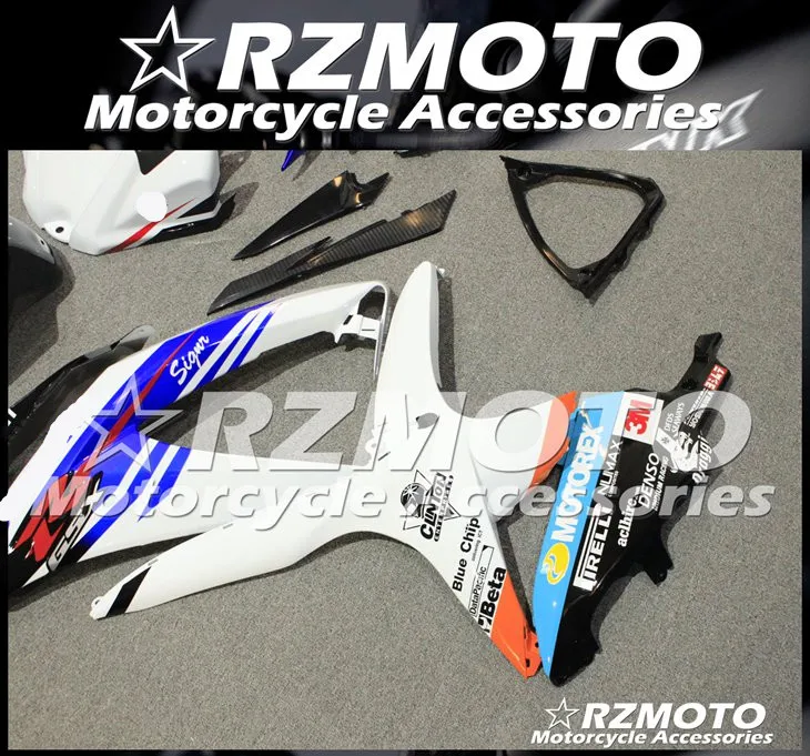 ABS мотоцикл обтекатель комплект для SUZUKI GSXR600 750 K8 2008-2010 год кузов литья под давлением Магазин № 1138