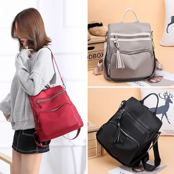 

2020 new women's backpack Korean version of the simple ladies backpack fashion large-capacity multifunctional ladies backpack