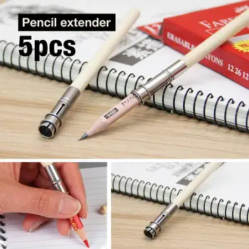 

Wooden Pencil Extender Lengthener Drawing Tool School Supplies Student Art 5pcs Wood Cheap Pencil Extender Writing Sketching