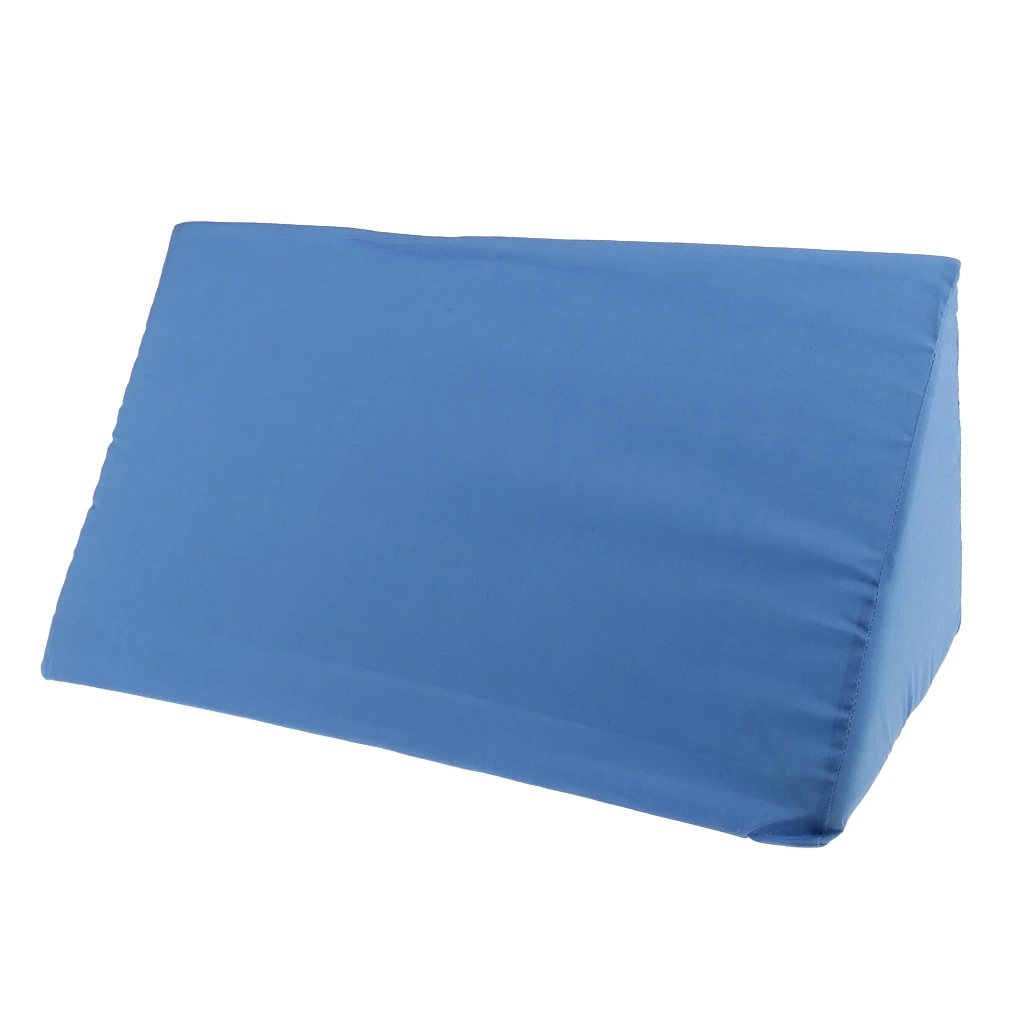 Comfortable Foam Bed Wedge Pillow Back Leg Elevation Lift Cushion with Zip Closure Washable Cover Strong Support