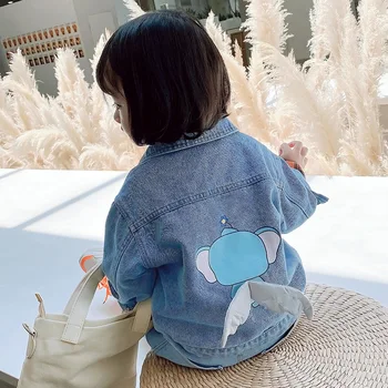 

Autumn 2020 new wing denim jacket Korean version of the western style jacket a generation of men and women baby tide