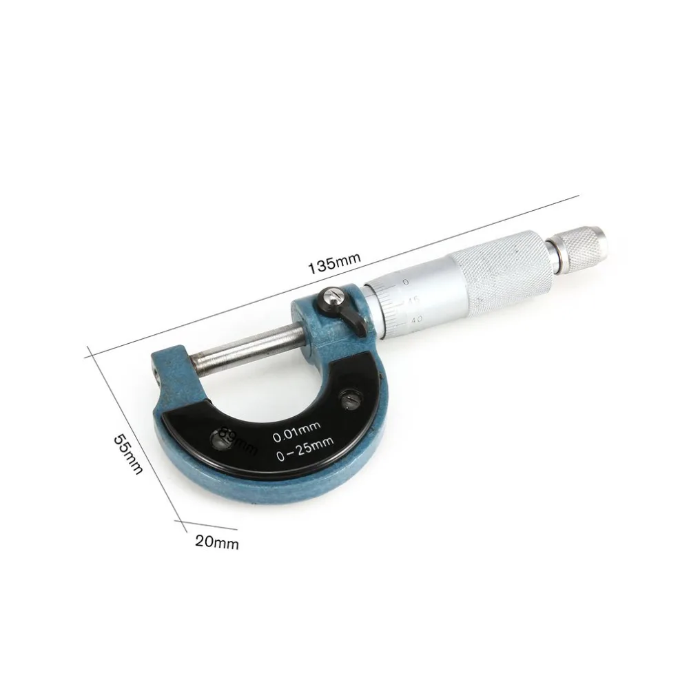 0-25 мм/0,01 микрометров микрометр штангенциркуль наружный диаметр спиральный микрометр измерительный инструмент распродажа