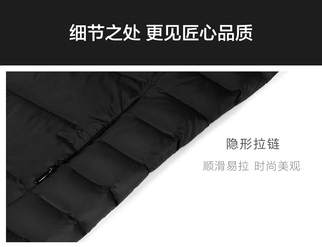 Умный жилет Xiaomi Youpin Graphene с контролем температуры, жилет с гусиным пухом для мужчин и женщин из хлопка, 4 скорости