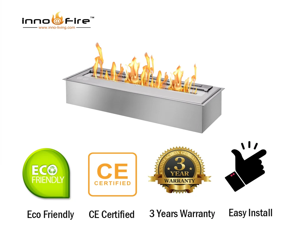 Inno living fire 36-дюймовый этанол дымоход роскошное внутреннее украшение |