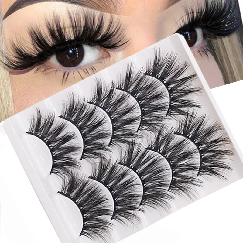 Cosplay&ware 5 Pairs False Eyelashes Little Devil Cosplay Lash Extension 3d Bunch Japanese Fairy Lolita Eyelash Daily Eye Beauty Makeup Tool -Outlet Maid Outfit Store H983345d28faf496b99808bbe8216ffc41.jpg