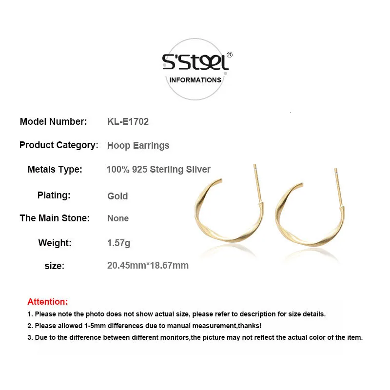 Золотистые серьги-кольца 925 пробы серебро Aros Plata Mujer Pendientes Boucle D'oreille Femme Женские аксессуары ювелирные изделия