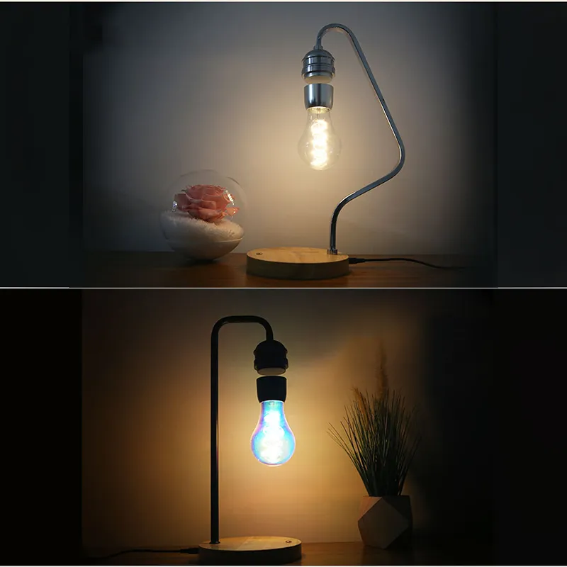 Magnetic Floating Bulb Wireless LED Light Bulb Desk Lamp Night Light Home Office Room Decor TADAMI Levitating Ligh 