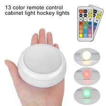 Беспроводные Светодиодные шайбы под шкаф кухонное освещение с пультом дистанционного управления SLC88