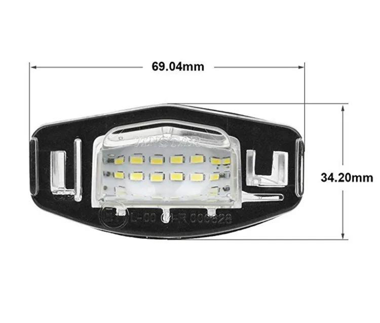 Крест-граница для Acura номерного знака свет Acura MDX RL tl tsx ilx rdx лампы