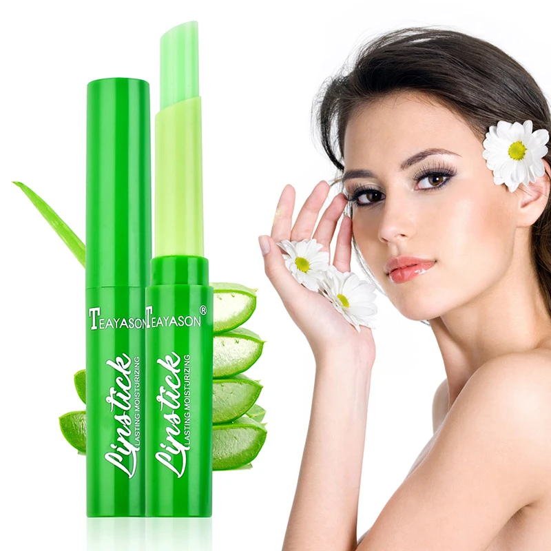 

1Pc Waterproof Moisturizing Temperature Color Change Lip Balm Lipstick Natural Aloe Lip Gloss Anti Aging Lipstick TSLM1