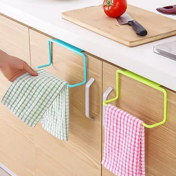 

Kitchen Organizer Towel Rack Hanging Holder Bathroom Cabinet Cupboard Hanger Shelf For Kitchen Supplies Accessories Cocina