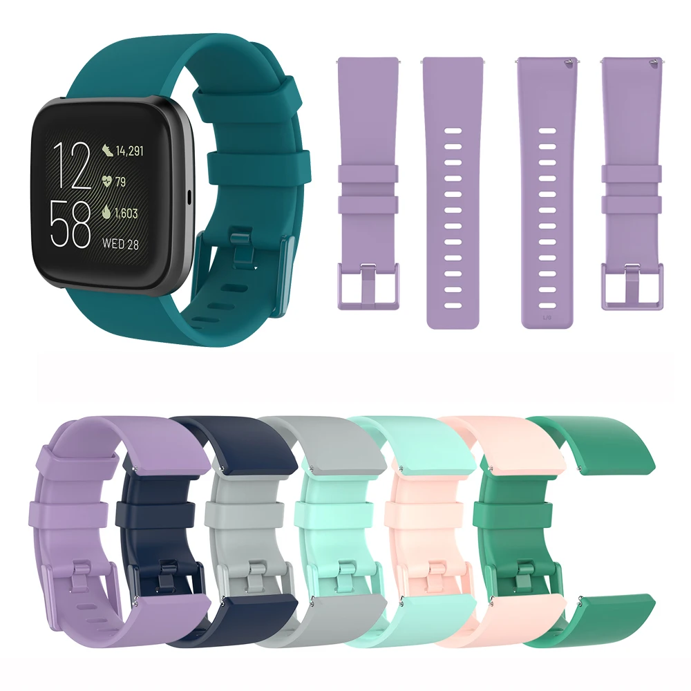 Сменный ремешок для Fitb it Versa 2 Starp мягкий силиконовый водонепроницаемый браслет
