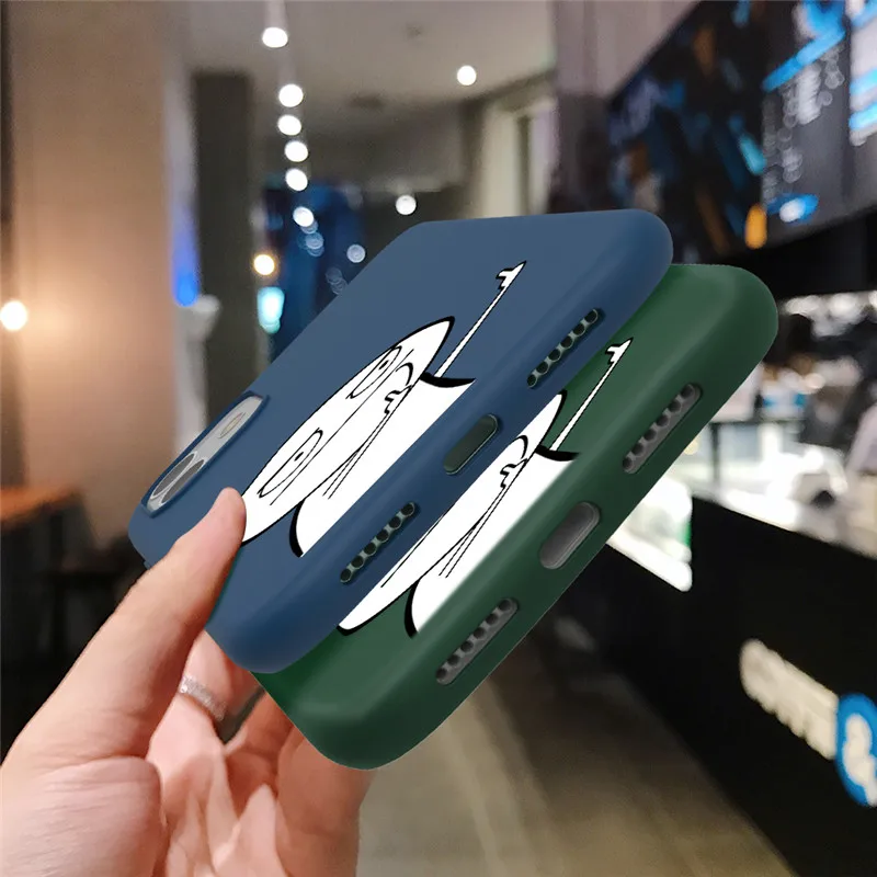 Funny Cartoon Case For iPhone 11 12 Pro Max 12 Mini 7 8 6 6S Plus XR X XS MAX 5 5S 5E Shockproof TPU Silicone Cover