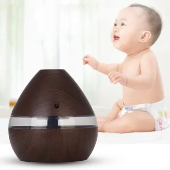 

2020 Humidifier Aroma Essential Oil Ultrasonic Wood Grain Air Humidifier USB Mini Mist Maker Light Car for Home#30