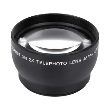 

Camcorder lens 52mm 2X Magnification HD Tele Converter Telephoto Lens for 52mm Mount Camera Lenses Accessories