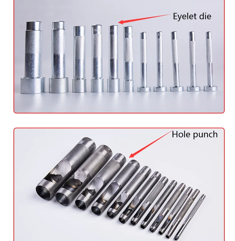 Handmade Metal Eyelets Mold Tool 3.5-20mm Eyelets Tool Grommet installation Carbon Steel DIY Accessories 1 Set eyelet punch tool set,eyelet grommet ring,eyelet grommet ring kit,grommet eyelet kit,grommet punch tool,grommet tool kit,grommet tool,eyelet grommet dies