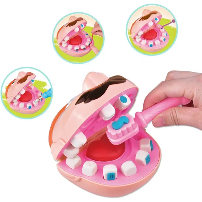 

Kids Pretend Role Play Simulation Dental Tooth Extraction Clay Mold Toy Modeling