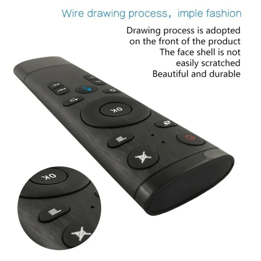 Q5 Голосовое управление Fly Air mouse для игры с гироскопом, 2,4 ГГц беспроводной микрофон Пульт дистанционного управления для Android tv Box, PC