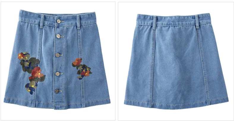 slim fit SZ.WENSIDI 1  Denim Skirt Plus Size Lady Blue Black Skirts Women Short Skirt with Buttons High Waist Knee Length Split Fashion ksubi jeans