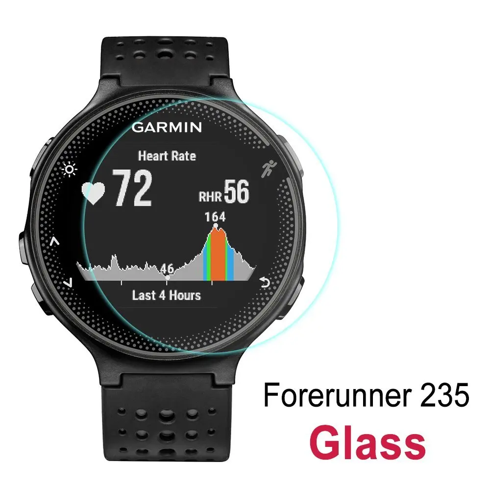 2 шт. для Garmin Forerunner 245/235/225/220 Экран протектор Закаленное Стекло с уровнем твердости 9H 2.5D Премиум пленка martWatch