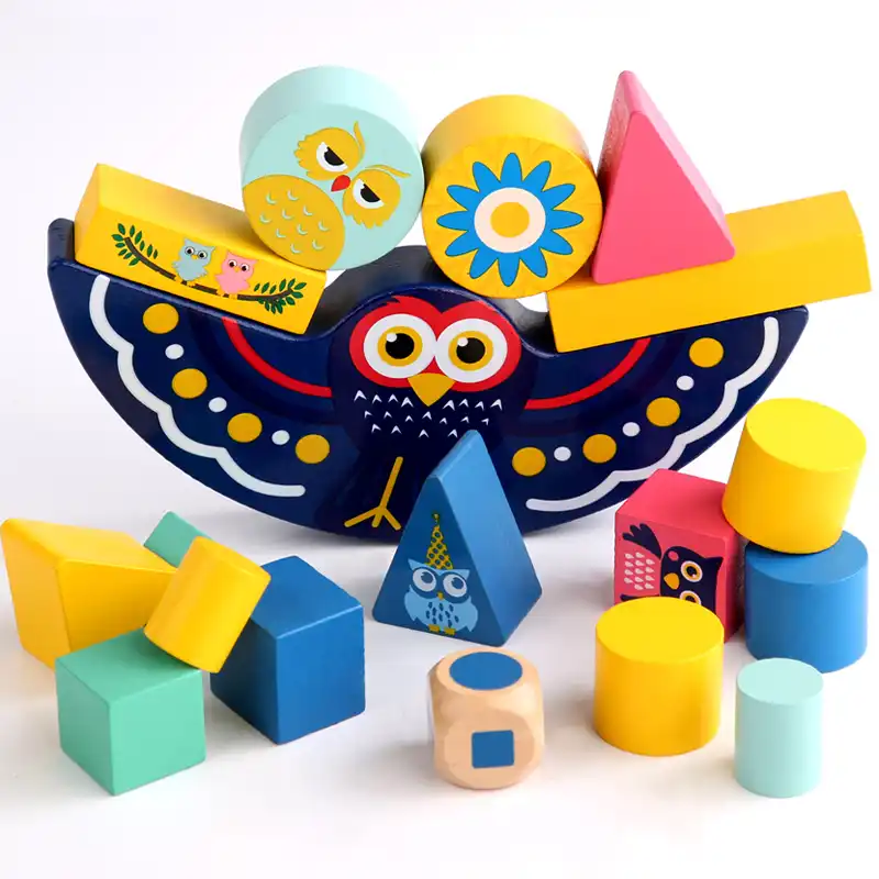 Anak Anak Montessori Kayu Hewan Keseimbangan Blok Permainan Meja Mainan Pendidikan Susun Tinggi Blok Bangunan Mainan Kayu Blok Kayu Aliexpress