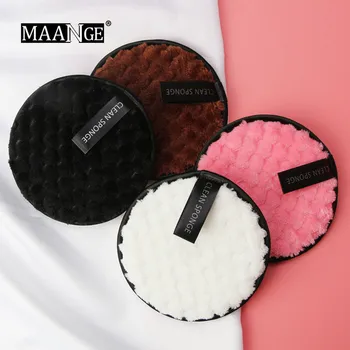 

Microfiber Cloth Pads Facial Makeup Remover Puff Cotton Double layer Face Cleansing Towel Reusable Nail Art Cleaning Wipe