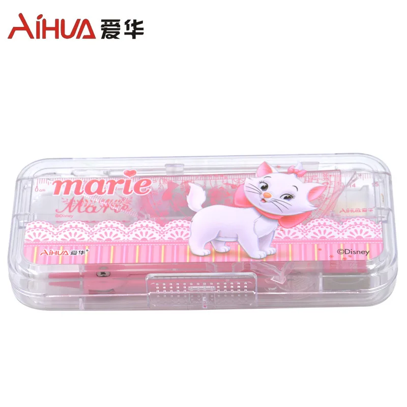 

Hot Sales Compasses Set Ruler Set Square Cartoon Boxed Primary School STUDENT'S Children Geometry Mapping Ruler Sets