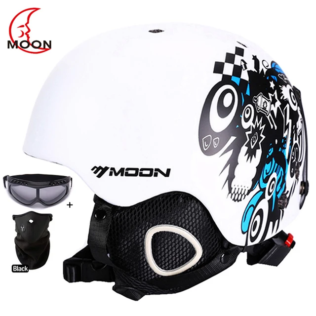 US $28.94 MOON Ski Helmet Ultralight CE Certification Integrallymolded Breathable Skateboard Ski Snowboard H