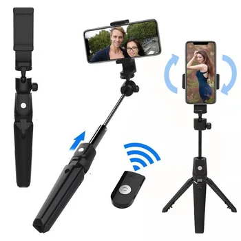 

Phone Holder Wireless Bluetooth Selfie Stick for iphone/Android/Huawei Handheld Monopod Shutter Remote Extendable Tripod
