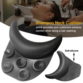 

Backwash Bowl Gripper Head Rest Hair Washing Sink Soft Silicone Durable Non Slip Shampoo Neck Cushion With Suction Cup Salon