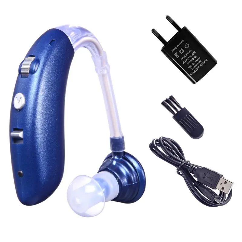 ЕС США Plug Bluetooth усилитель звука коллектор портативный Перезаряжаемый ушной громкоговоритель - Цвет: Blue EU