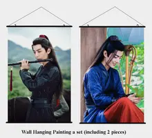  Boyfriend wang yibo The Untamed Hanging Wall Scroll Painting 40cmx60cm woman xiaozhan wall painting picture poster home decor 