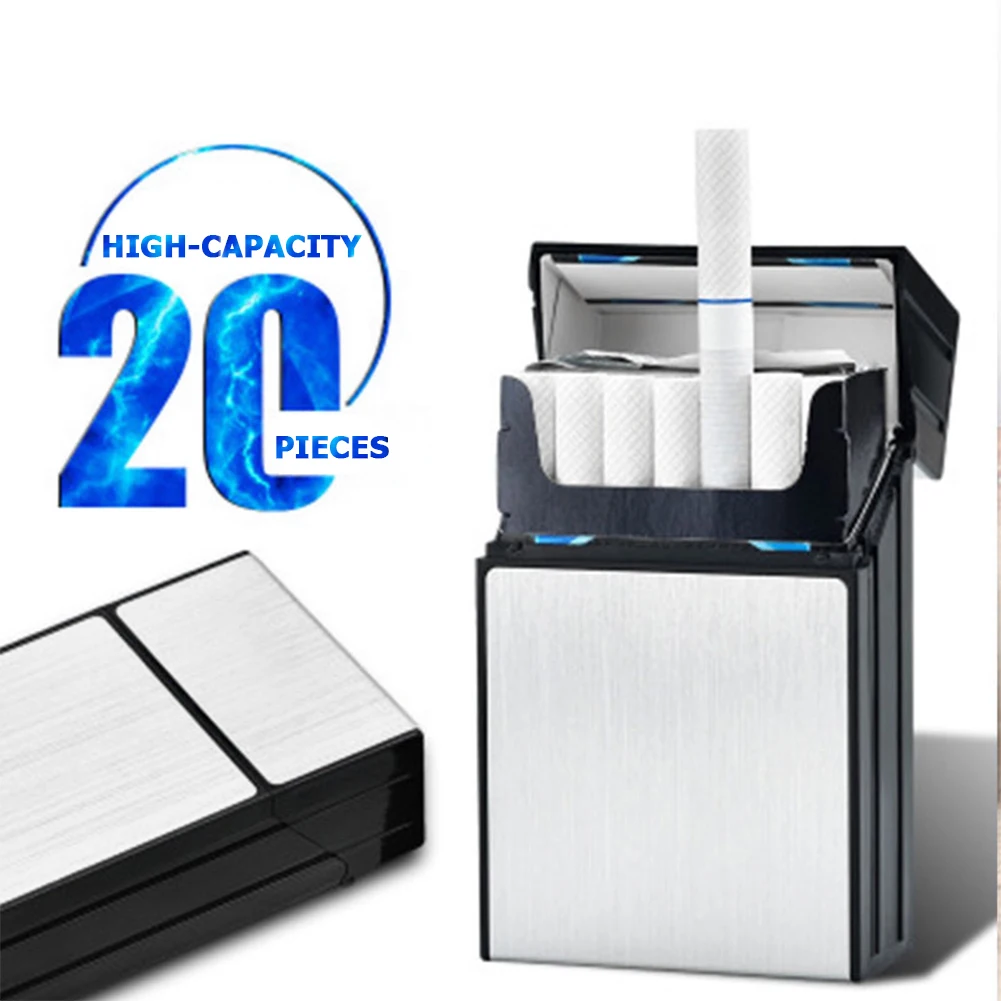 

Portable Plastic Cigarette Storage Box Ejection Holder Windproof Lighter for Smoking Cigarette Organizer Case Cigarette Access