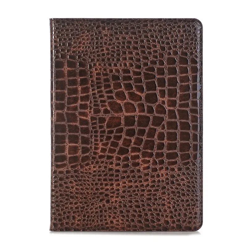 Brown Чехол для iPad 10,2 чехол для iPad 7 7-го поколения A2200 A2197 чехол с крокодиловым узором кожаный планшет стенд умный чехол для планшета - Цвет: Brown