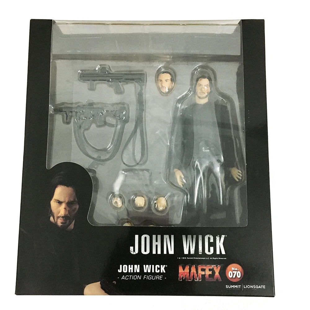 Mafex 070 Джон Вик фигурка T модель футболки игрушка подарок для детей