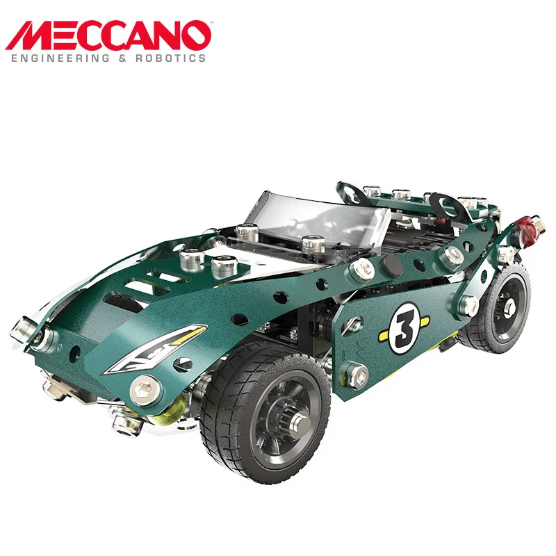 SPIN MASTER Meccano игрушка многофункциональные части головоломки в сборе пять видов собранного оттягивания четырехколесный привод спортивный автомобиль