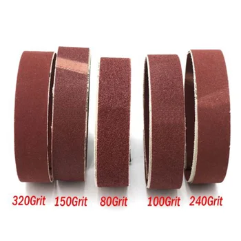 

15pcs 1X30 Inch 80/100/ 150/240/ 320 Grit Flexible Sanding Belts Abrasive Band