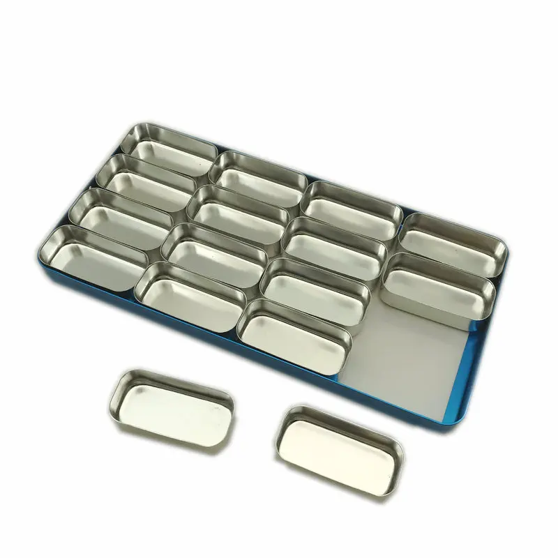 Goedkoop 16 rack Tandheelkundige doos voor Bur H K Bestand Houder Block Sterilisator Case Desinfectie Endo Doos Dental Lab
