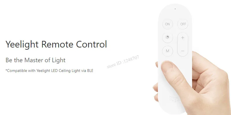 Xiaomi Yeelight пульт дистанционного управления Передатчик 6 кнопок регулировка света для Yeelight умный светодиодный потолочный светильник